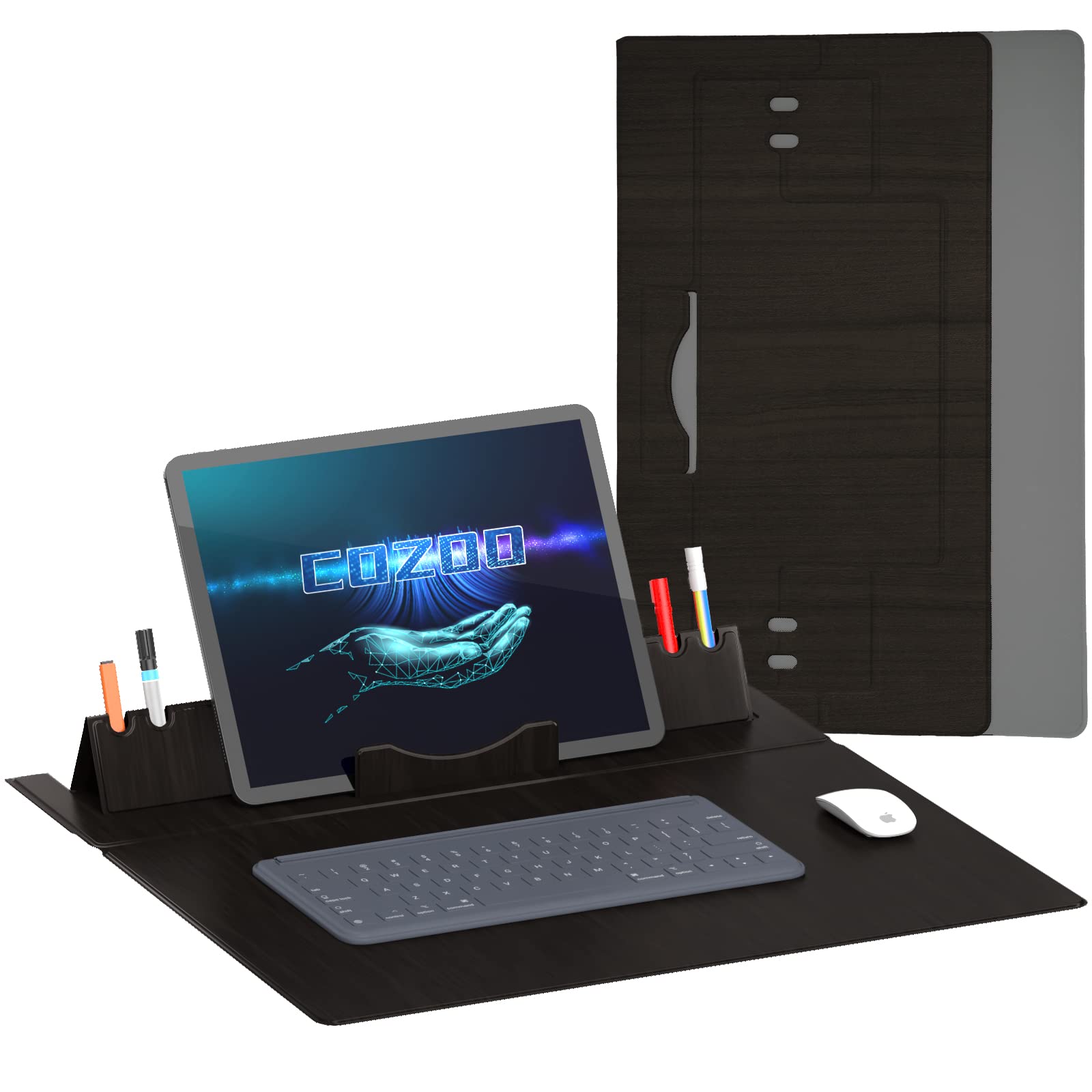Desk Blotter Pad With Tablet Stand Holder Computer Desk Mat