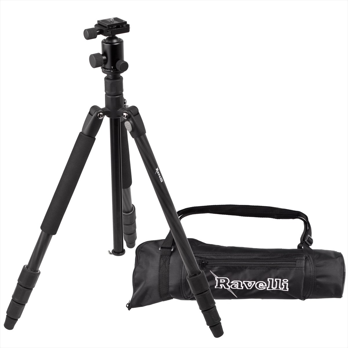 Buy Ravelli APCF1 Professional 65" Carbon Fiber 3 Axis Ball Head Camera