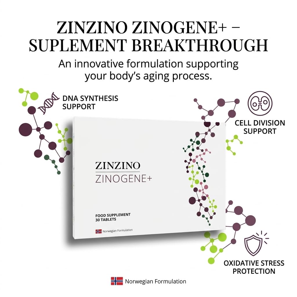 ZinZino ZinoGene+ mit Fucoidin, Quercetin, Vitamin C & Zink, 60 Kapseln