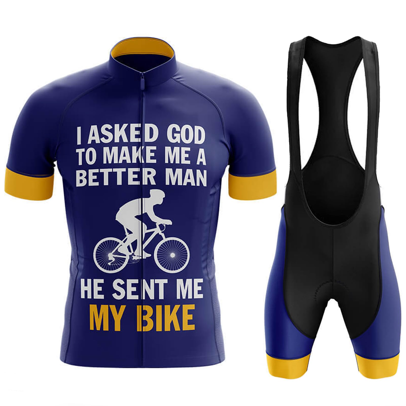 Conjunto Ropa Ciclismo Hombre Verano Maillot de Ciclista Traje de Bici MTB