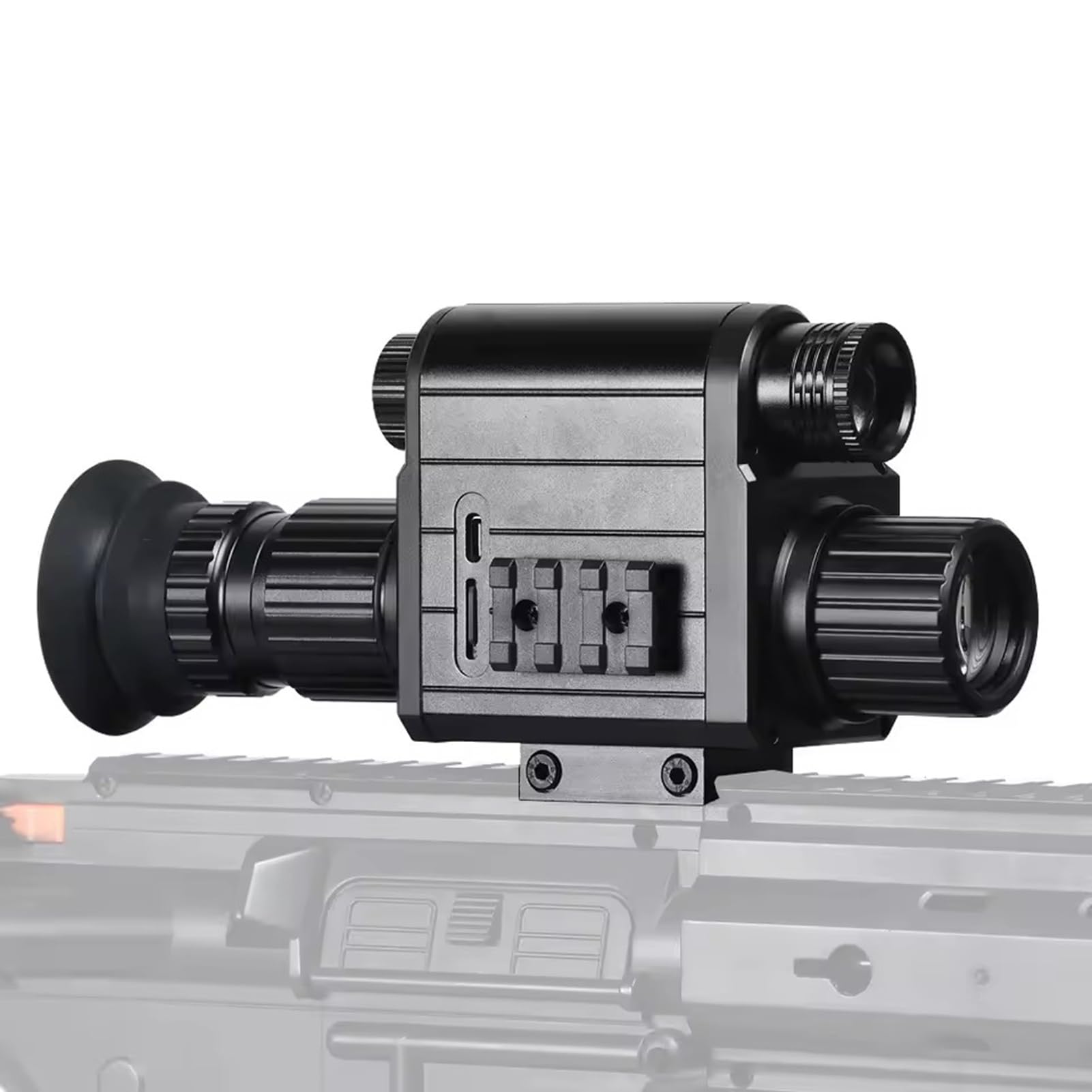 Lunettes de vision nocturne pour la chasse monoculaire infrarouge monoculaire Zoom numérique 4 x caméra avec viseur, enregistrement vidéo et photo HD 1080P