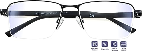 JCUANGR Jucangr - Lentes de distancia para hombres,Gafas de conducción miopía miopía para mujeres,Vidrio de ojo hipermetropía cercano