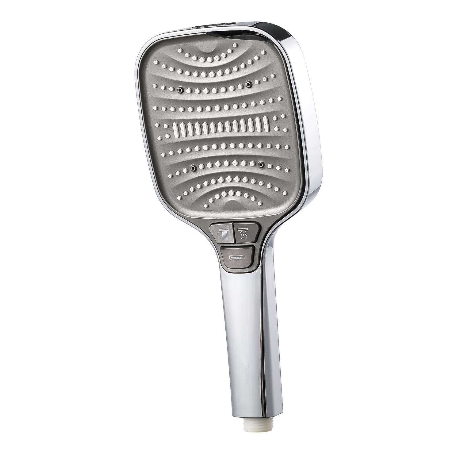 Shower Head Powerful Flow with Beads Filter Pressure Boosting 8 Modes Water Saving Bathing for Adults Children Pets Home and Gym Use(Silver)