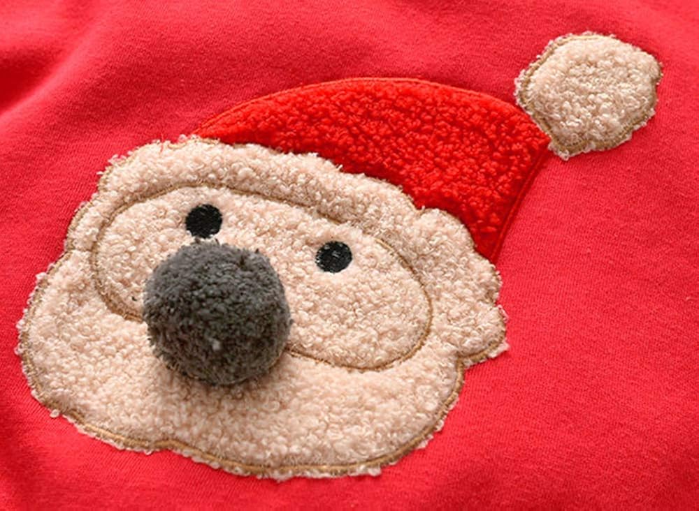 Baby Boys Girls Sweatshirts Christmas Reindeer Fleece Crewneck Pullover Xmas Winter Warm Sweaters Tops 2t-6t: Clothing, Shoes & Jewelry