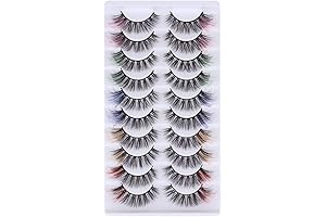 outopen Colored Lashes: Voluminous and Vibrant False Eyelashes