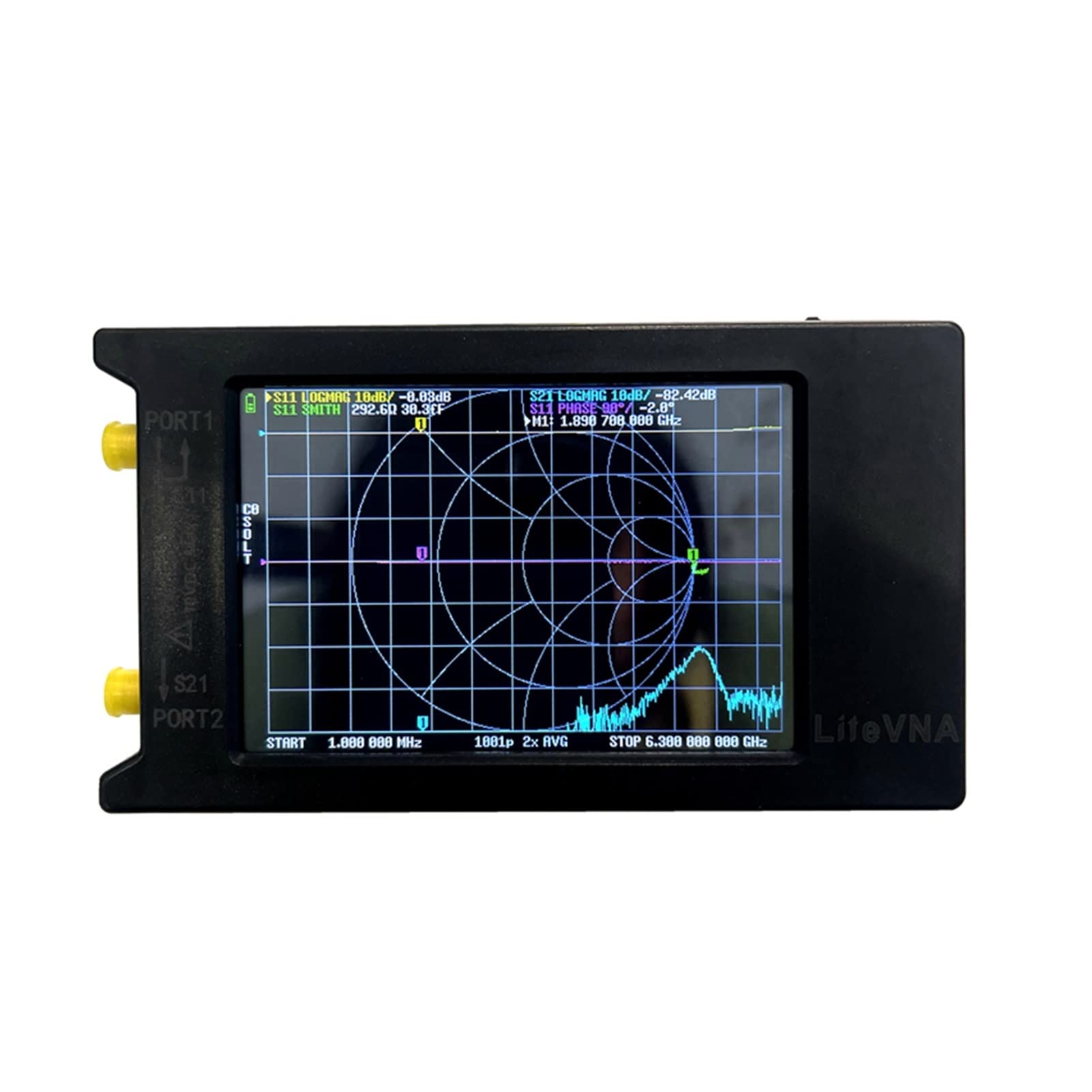 Analyseur de Réseau, Testeur vectoriel VNA-64 50K HZ ~ 6,3 GHz VNA .9 Analyseur de réseau l'écran tactile 5ICNH Hf vhf uhf Mise à jour l'antenne NAN ovna