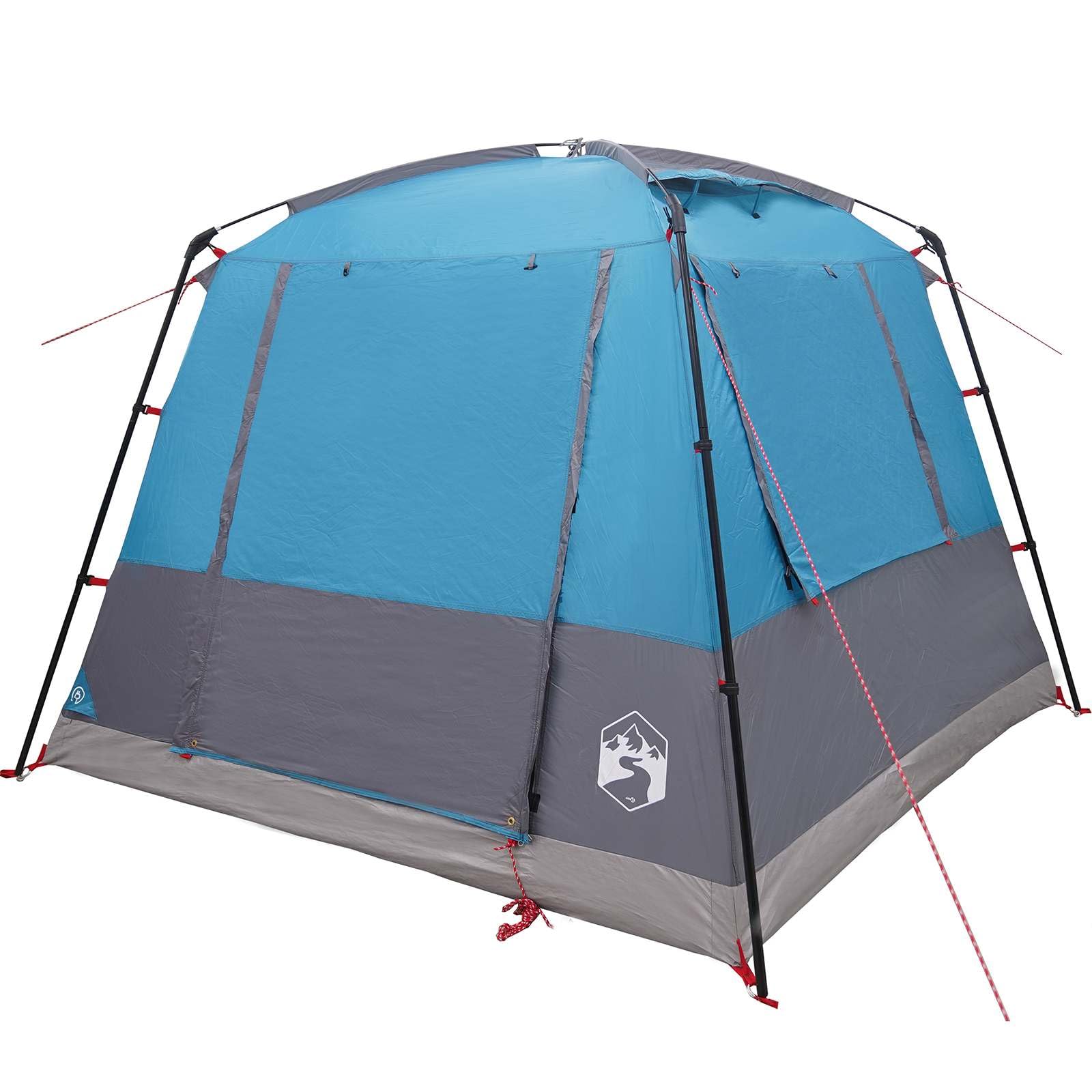 Toilettenzelt Blau 10 Personen Familienzelt,Camping Zelt,Wasserdicht & Winddicht für Trekking,Outdoor