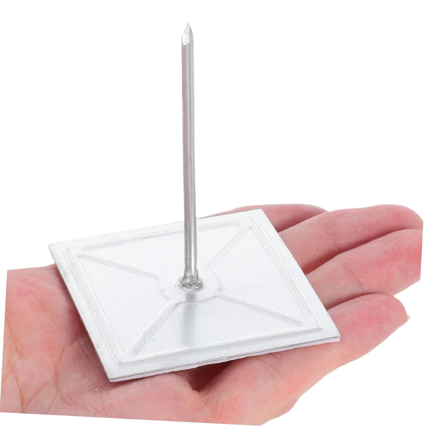 POPETPOP 50 Sets Dome Cap Washers Self Adhesive Aluminum Thermal Pins for Foam Board Insulation for Wall Ceiling and Floor Applications Enhanced Stability Quick Installation