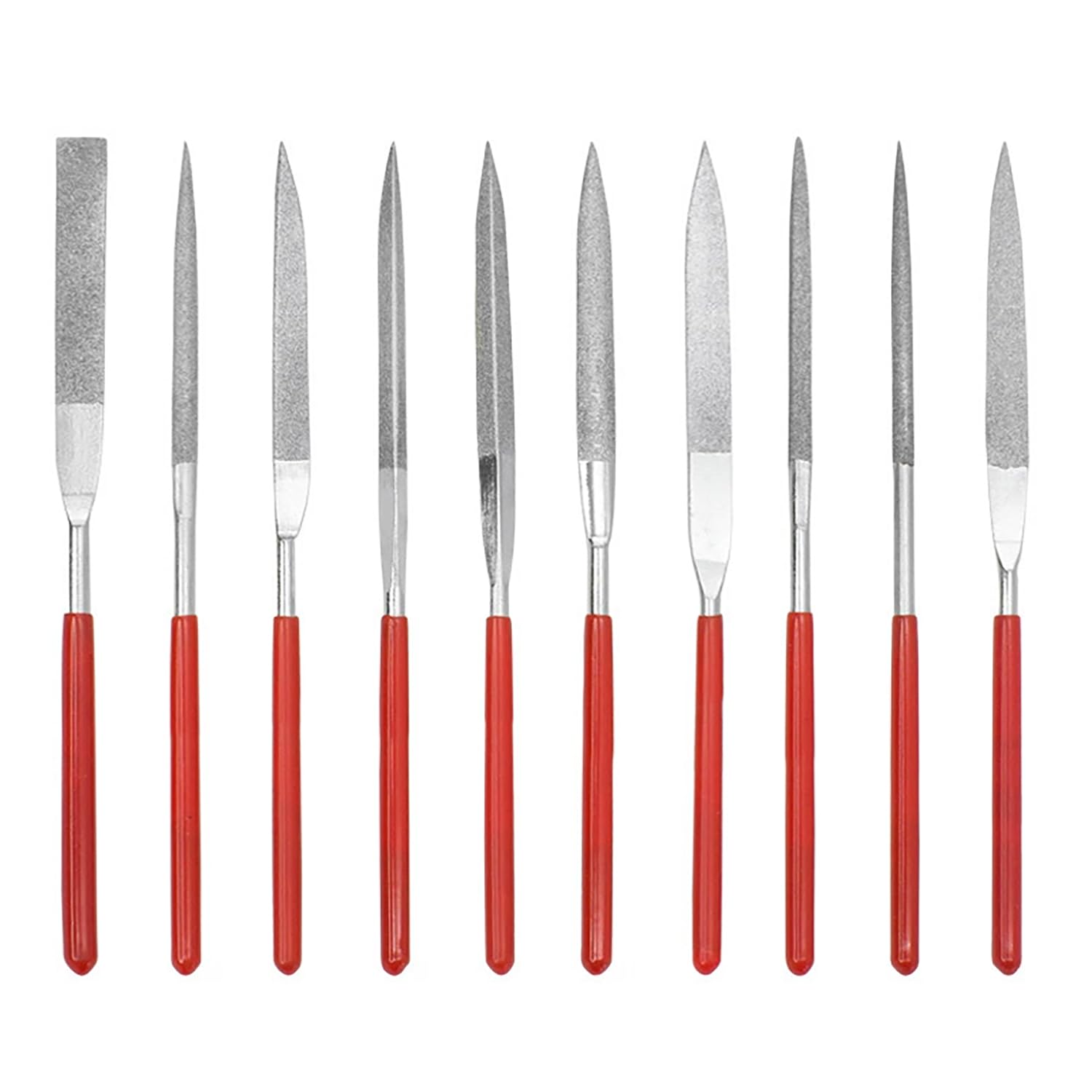 Xynovate Needle Files Set 10PCS, Metall File Set, Diamond File Set, Bag for Wood and Metal Work, DIY Project