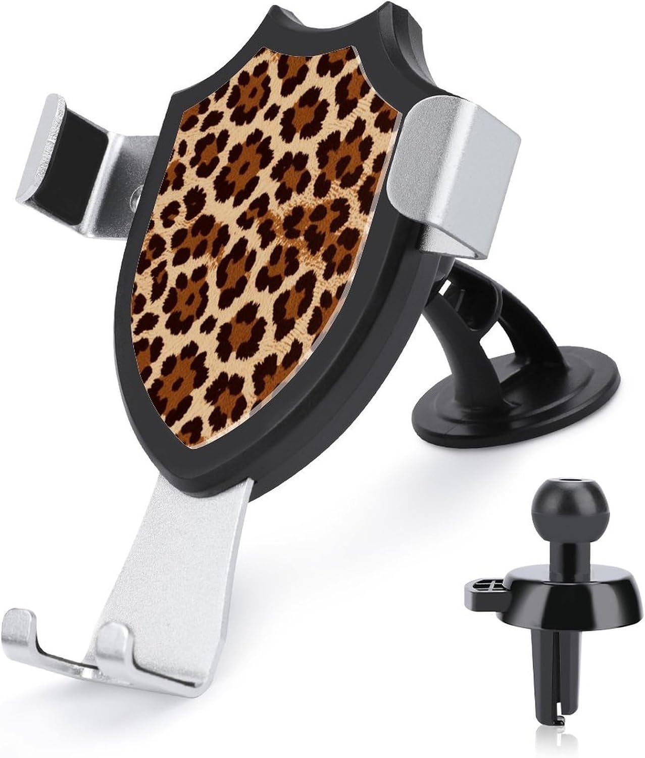 Retro Brown Leopard Print Car Phone Holder Phone Holder Mount
