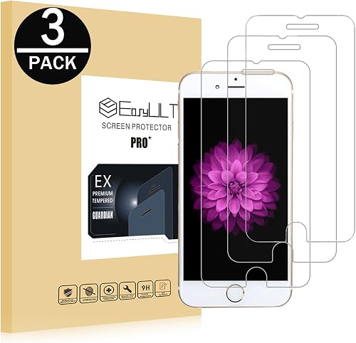 EasyULT Pellicola Protettiva per iPhone 6 iPhone  3-Pack   Pellicola Protettiva Vetro Temperato per iPhone 6 iPhone