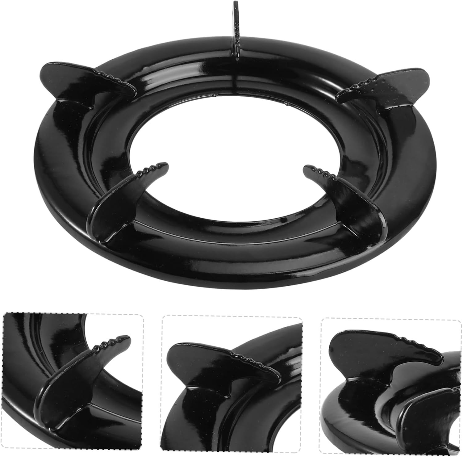 1Pc Stove Cookware Ring Stable Wok Support Rack for Kitchen Gas Stove Design for Even Heating for Pots and Frying Pans Iron Construction
