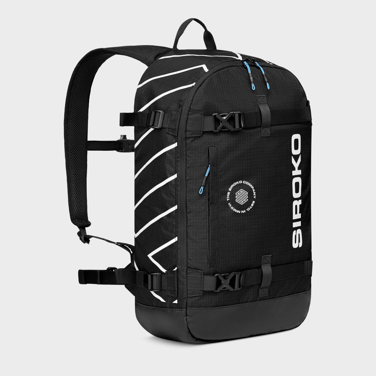 SIROKO Mochila compacta 18L nieve esquí Cove Negro
