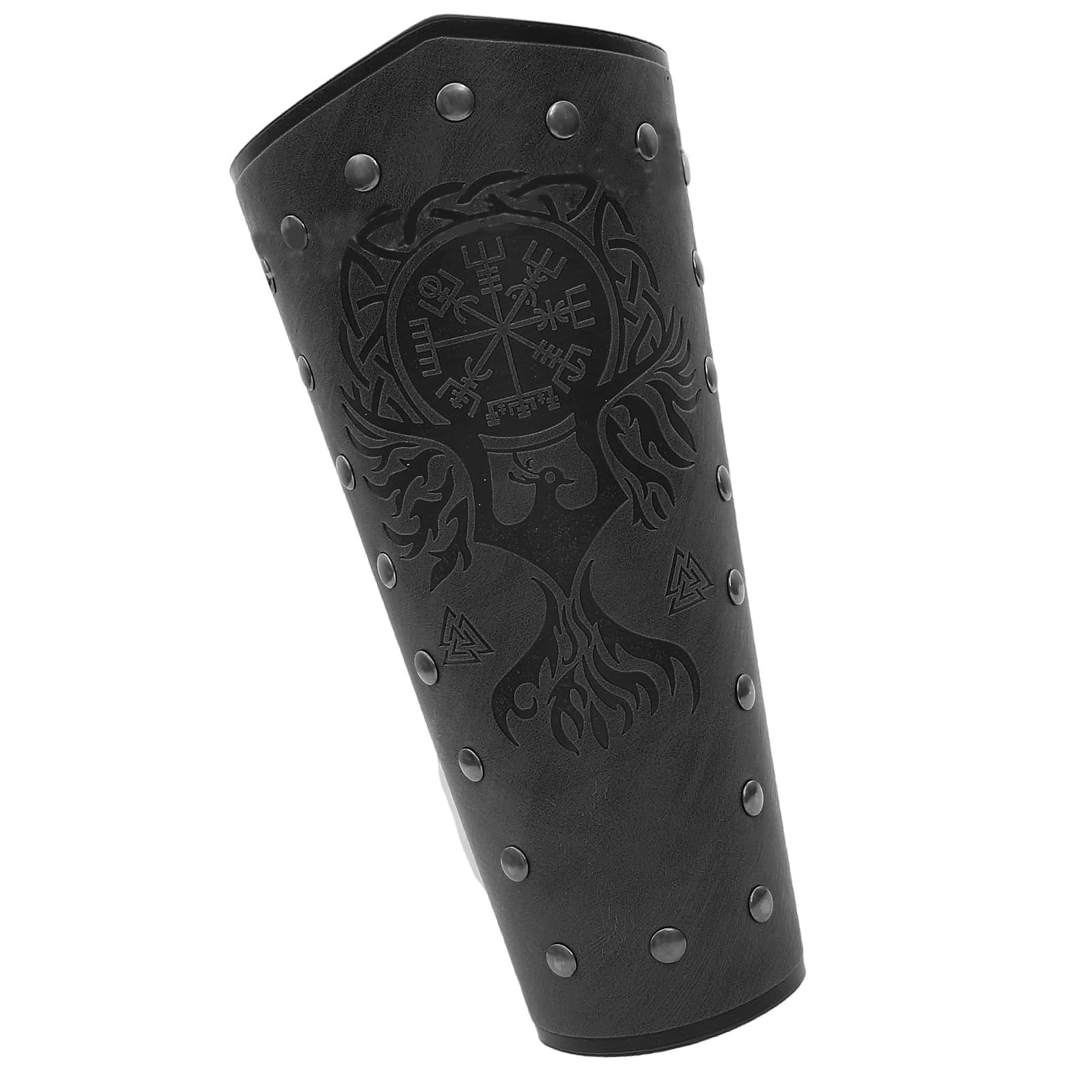 WEISUYUUS Medieval Arm Bracers Retros Arm Protecting Vintage Arm Guards Embossed Arm Cuffs for Men and Women