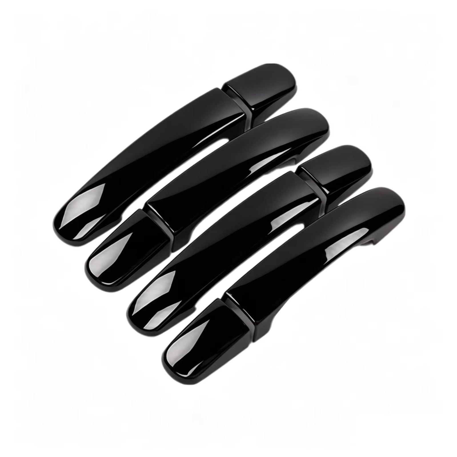 Rcuihgfb Black Door Handle Shell Compatible With For Transit For Custom 2013-2023 Car Exterior Door Handle Cover Trim Accessories Set(Black)
