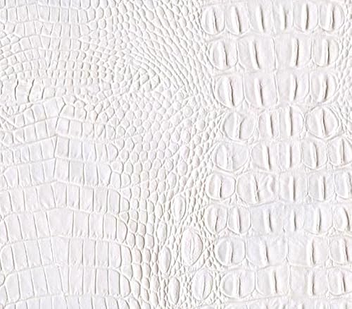 Miniatura 6 de The Yard - Tapicería de piel falsa de cocodrilo de vinilo, 54 pulgadas de ancho, tela (vino tinto)