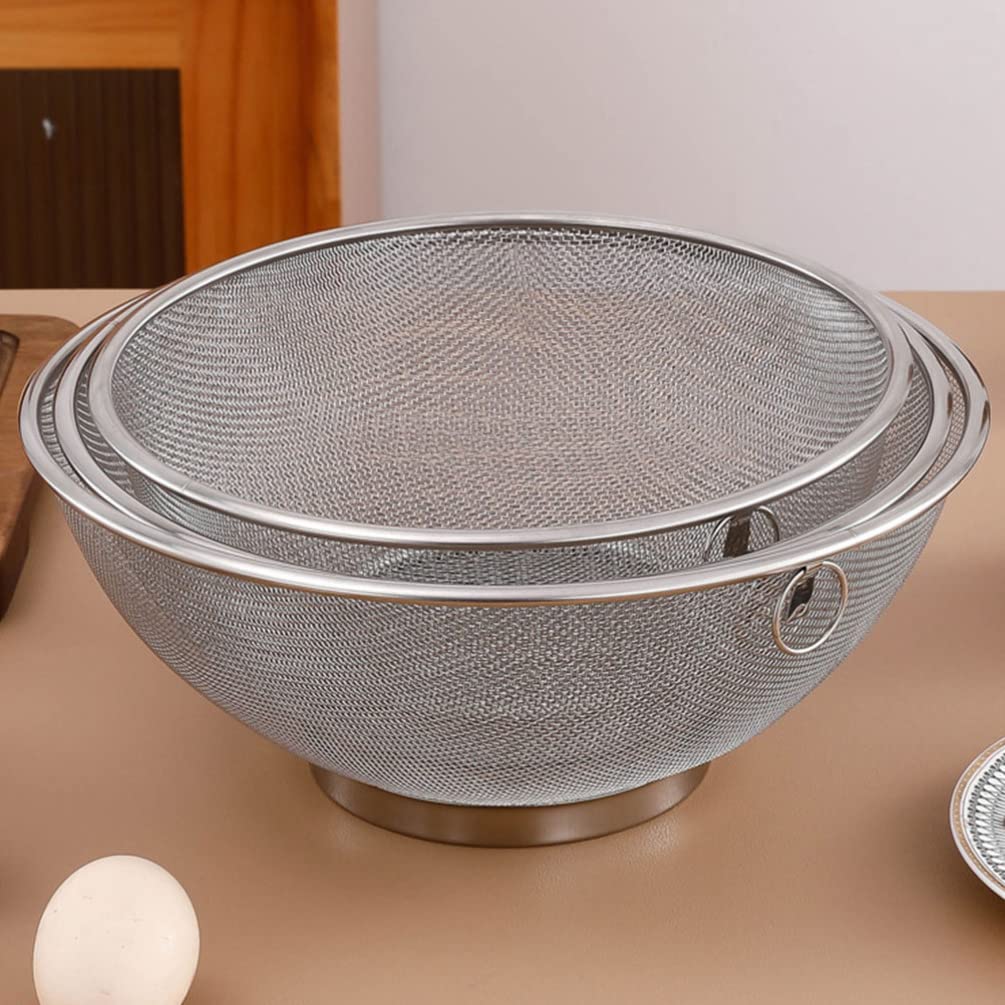 Escurridor de Lavado de arroz de Acero Inoxidable: colador de Malla Fina para Uso en Cocina