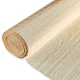 [Material]: La persiana enrollable está hecha de bambú natural, que tiene un buen tacto, mano de obra fina, color uniforme, suave y sin espinas, y la ligera fragancia del bambú hace que las personas se sientan como si regresaran a la naturaleza.
