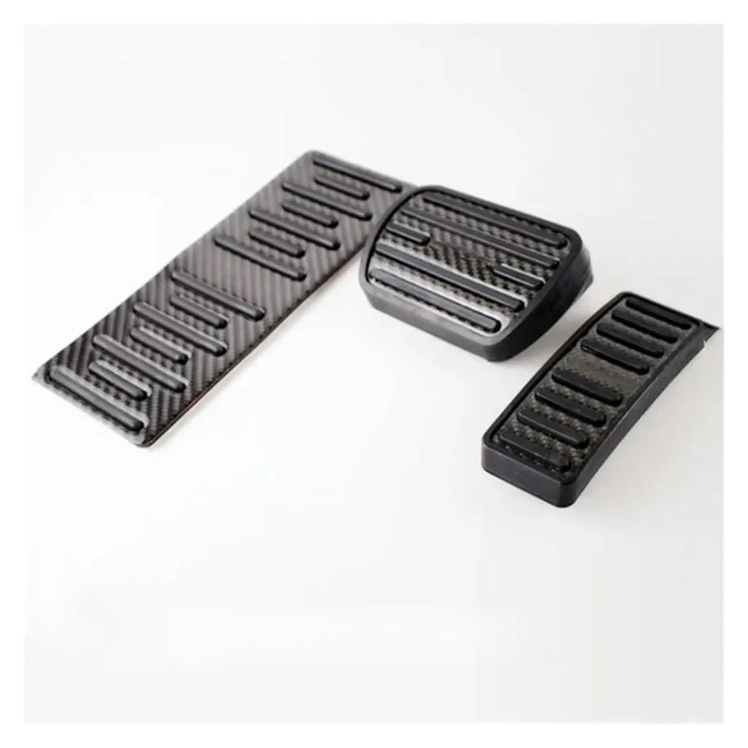 Gas Pedal Carbon Fiber Pattern Pedal Fit for Mercedes-Benz New A B C E GLC GLE GLS GLA CLA S CLS Fit for AMG Carbon Fiber Pattern Accelerator Brake Pedal Throttle(Gold)