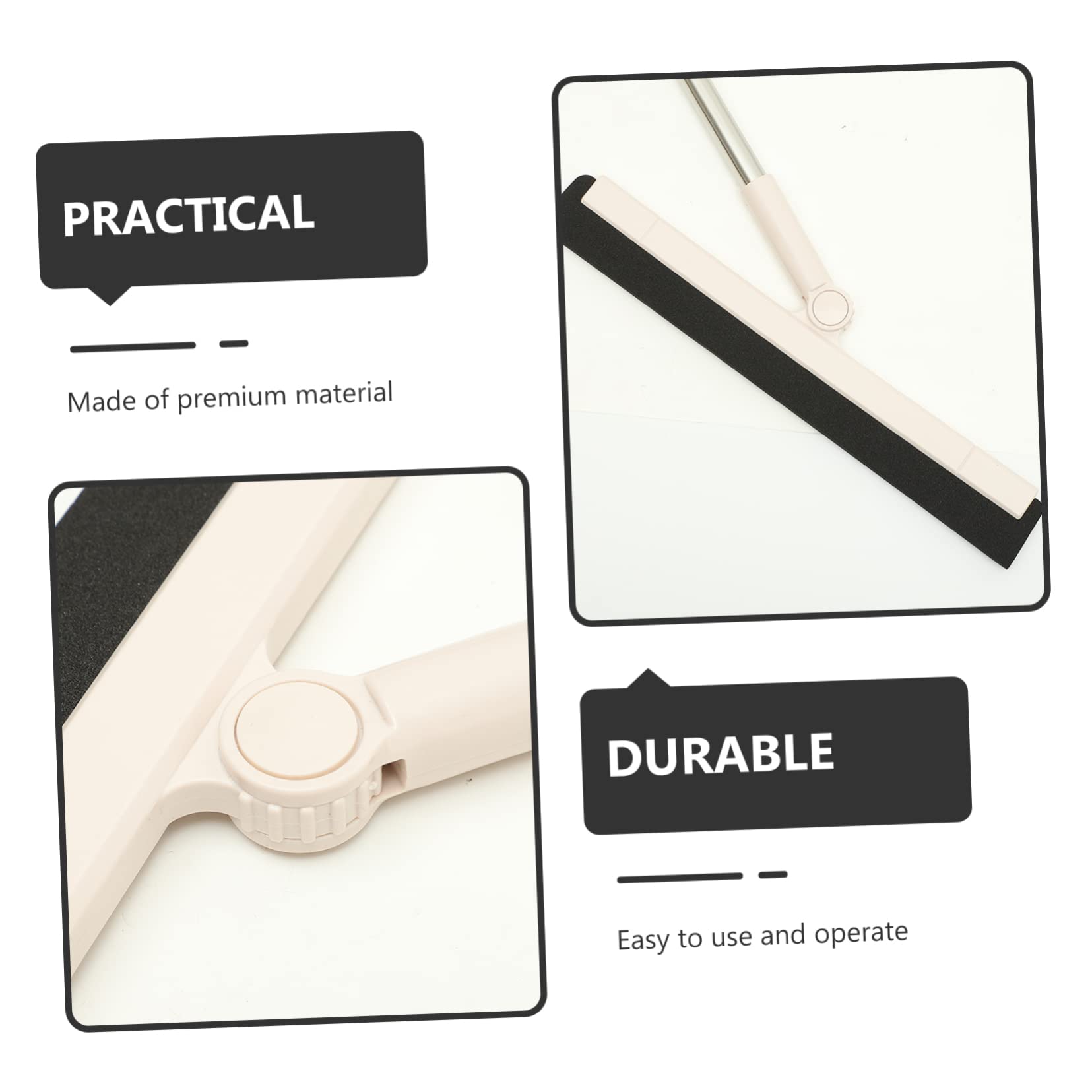 MAGICLULU Heavy Duty Floor Squeegee Cleaner Tool with Ergonomic Handle for Bathroom Kitchen And Balcony Cleaning Portable And Easy to Use Household Floor Scrubber