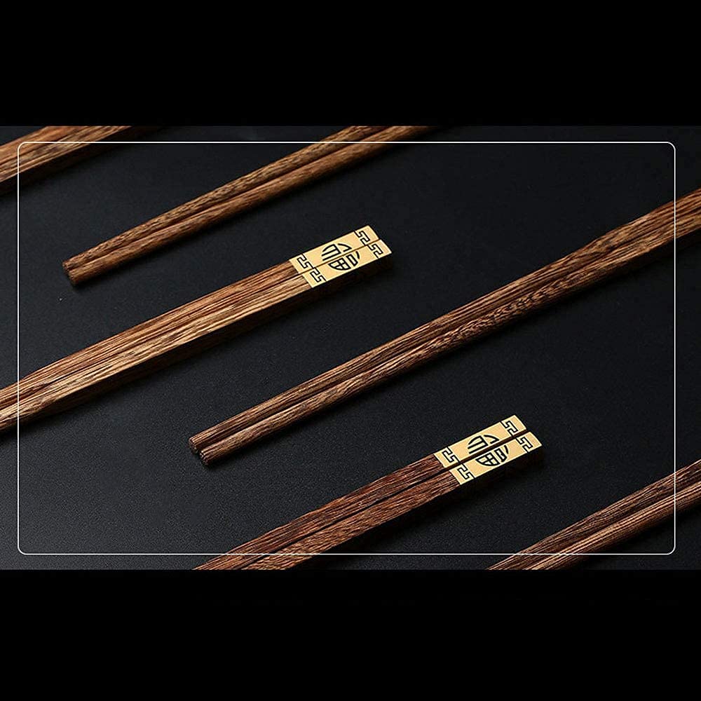 Baguettes Baguettes réutilisables Lot de 2 Paires de Baguettes Naturelles réutilisables Coffret Cadeau, Baguettes japonaises en Bois (et 25 cm)