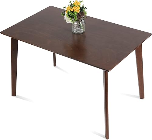 Mesa de comedor moderna de mediados de siglo, mesas de cocina y comedor para 4, mesa de cocina pequeña de 47 pulgadas para sala de estar, hogar,