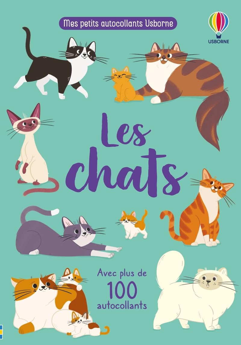 Les chats - Mes petits autocollants Usborne - Dès 3 ans: Avec plus de 100 autocollants