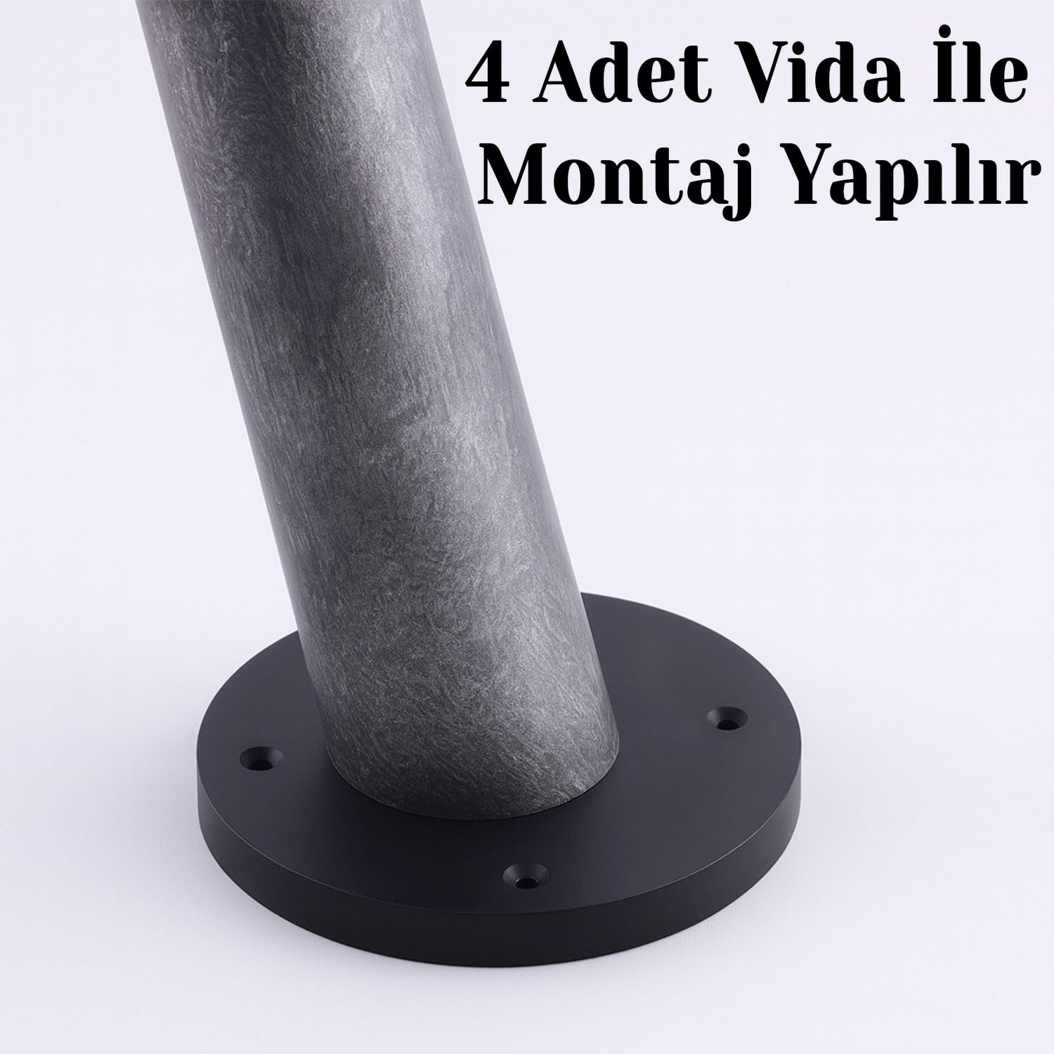 Antrasit Açılı Ahşap Masa Ayağı 65 cm Mobilya Dayanıklı Tasarım Masa Konsol Ünite Sehpa Dolap Ayak