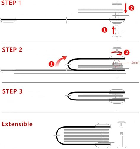 Miniatura 5 de ERCRYSTO Llavero compacto  Elegante y práctico organizador de llaves de bolsillo con mecanismo de bloqueo seguro negro