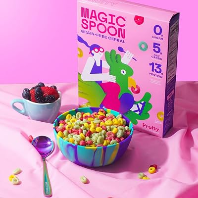 Magic Spoon Cereal: Fruity 4-Pack & Frosted 4-Pack I Keto & Gluten and Grain Free Lifestyle