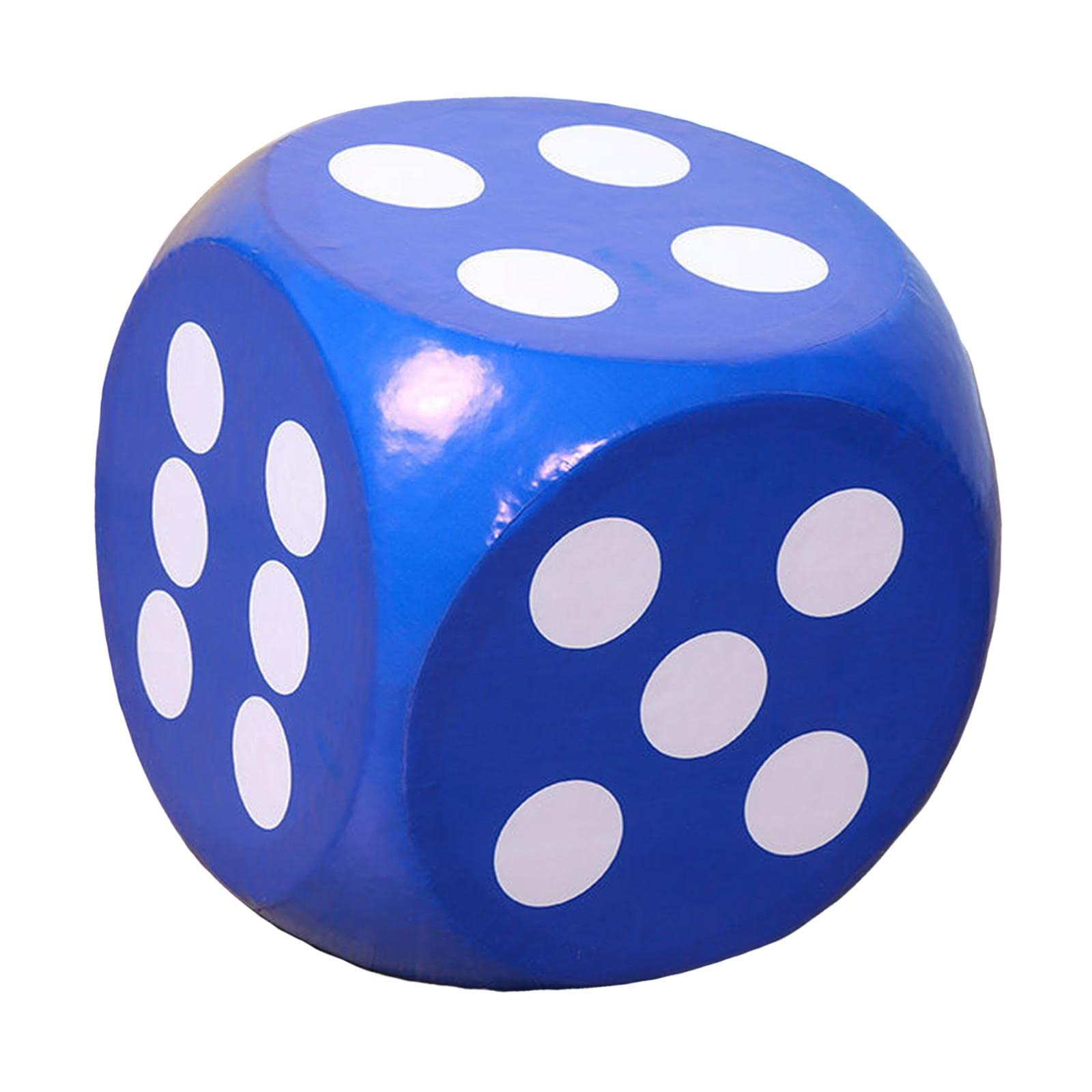 MOUOKU Soft Foam Jumbo Big Playing Dice 30cm Stem Learning Educational Toys 6 Sided Game Dice for Kids Teacher Children Boys Girls Playing Games, Blue