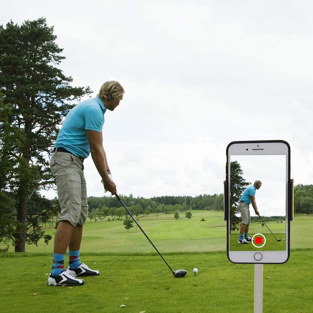 Golf Phone Holder Clip Golf Swing Recording Training Aids,Record Golf Swing/Short Game/Putting,Golf Accessories,Universal Smartphone Holder for the Golf Trolley ,car Holder,suitable for all Smartphone