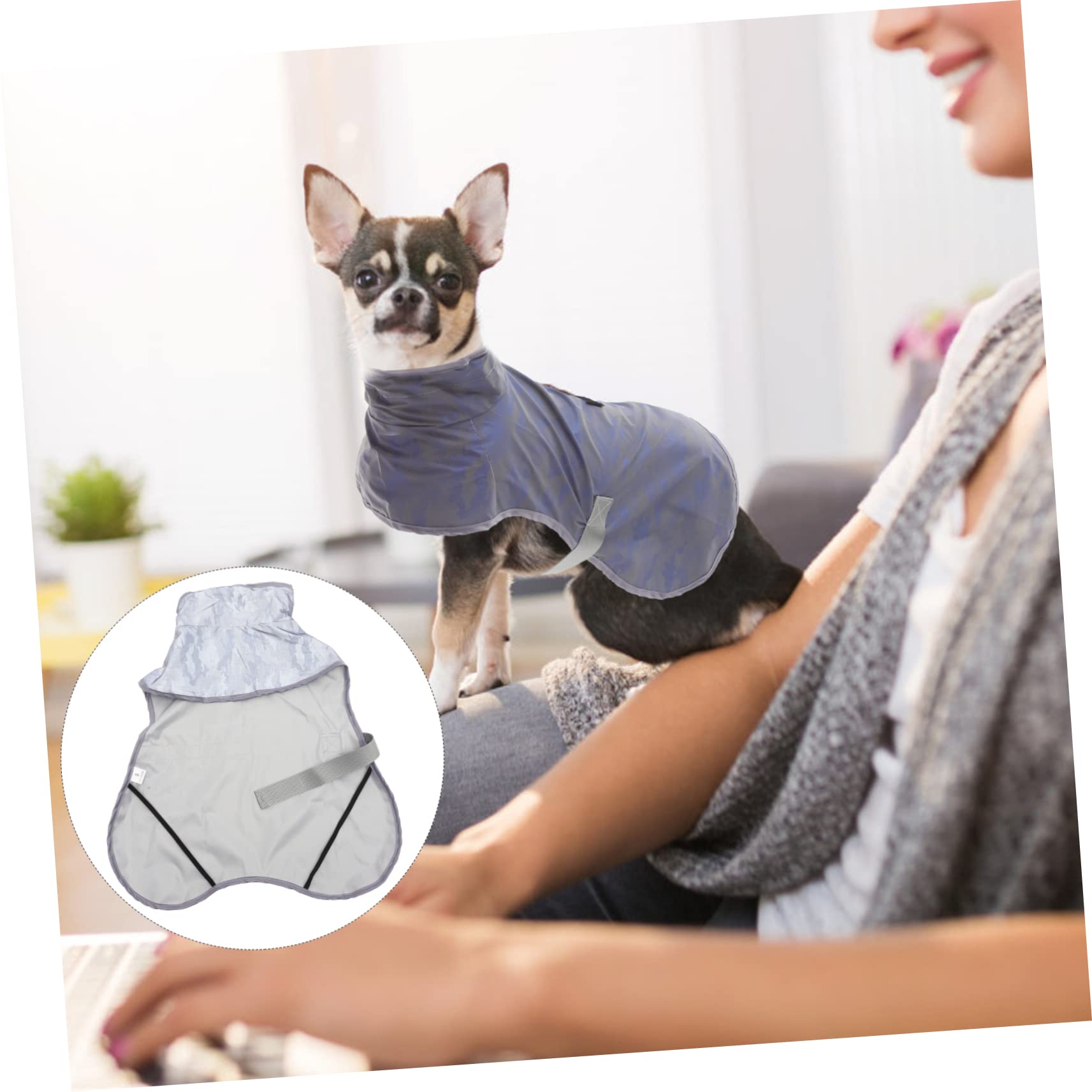 FOMIYES Lot De 3 Manteaux De Pluie pour Petits Chiens Matériau Respirant Réfléchissant Facile À Garde Votre Animal Sec