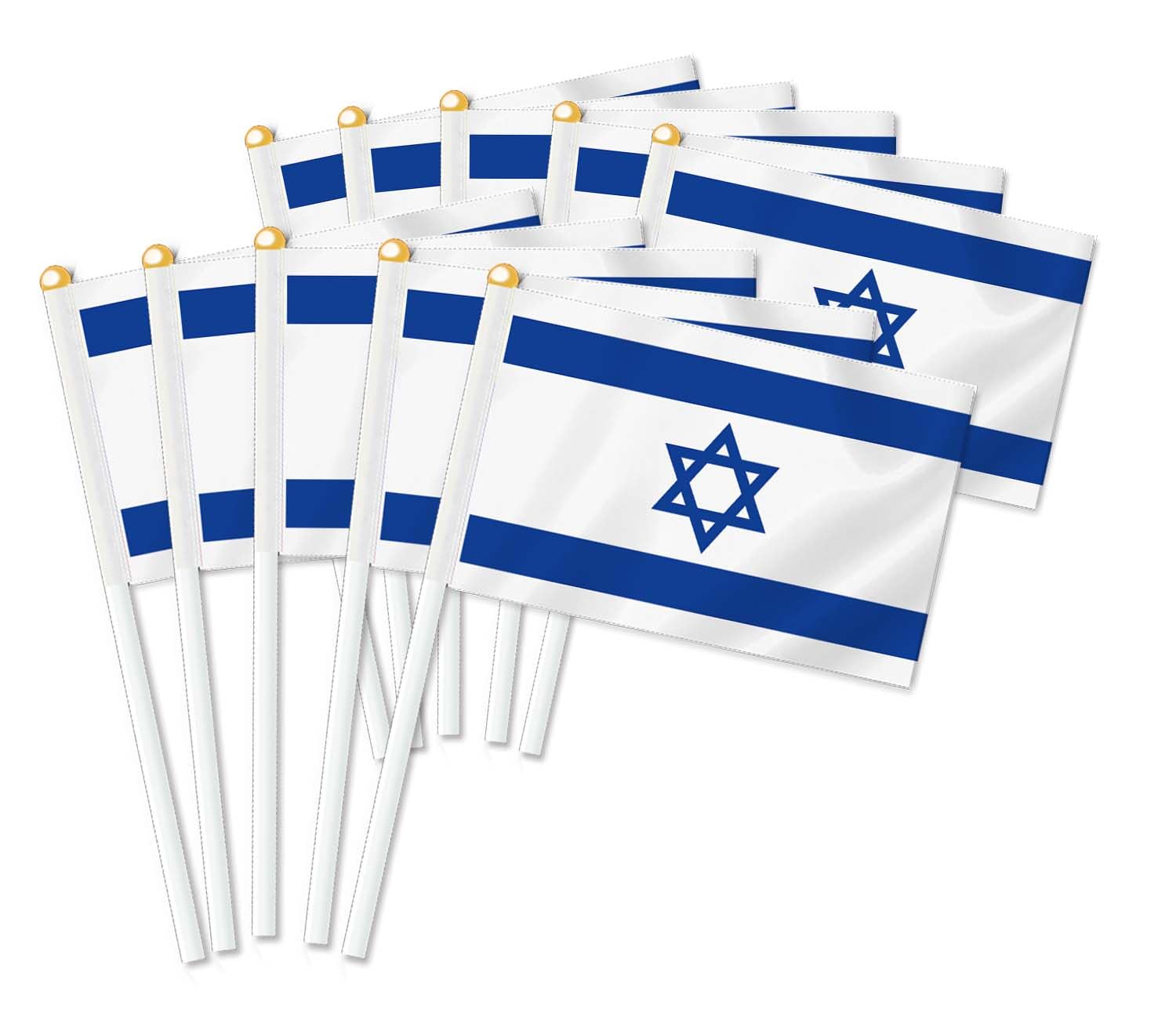 25 PCS Israel Handheld Flag,Israeli Decor Hand Held Flags,Decoration Banner — image 1
