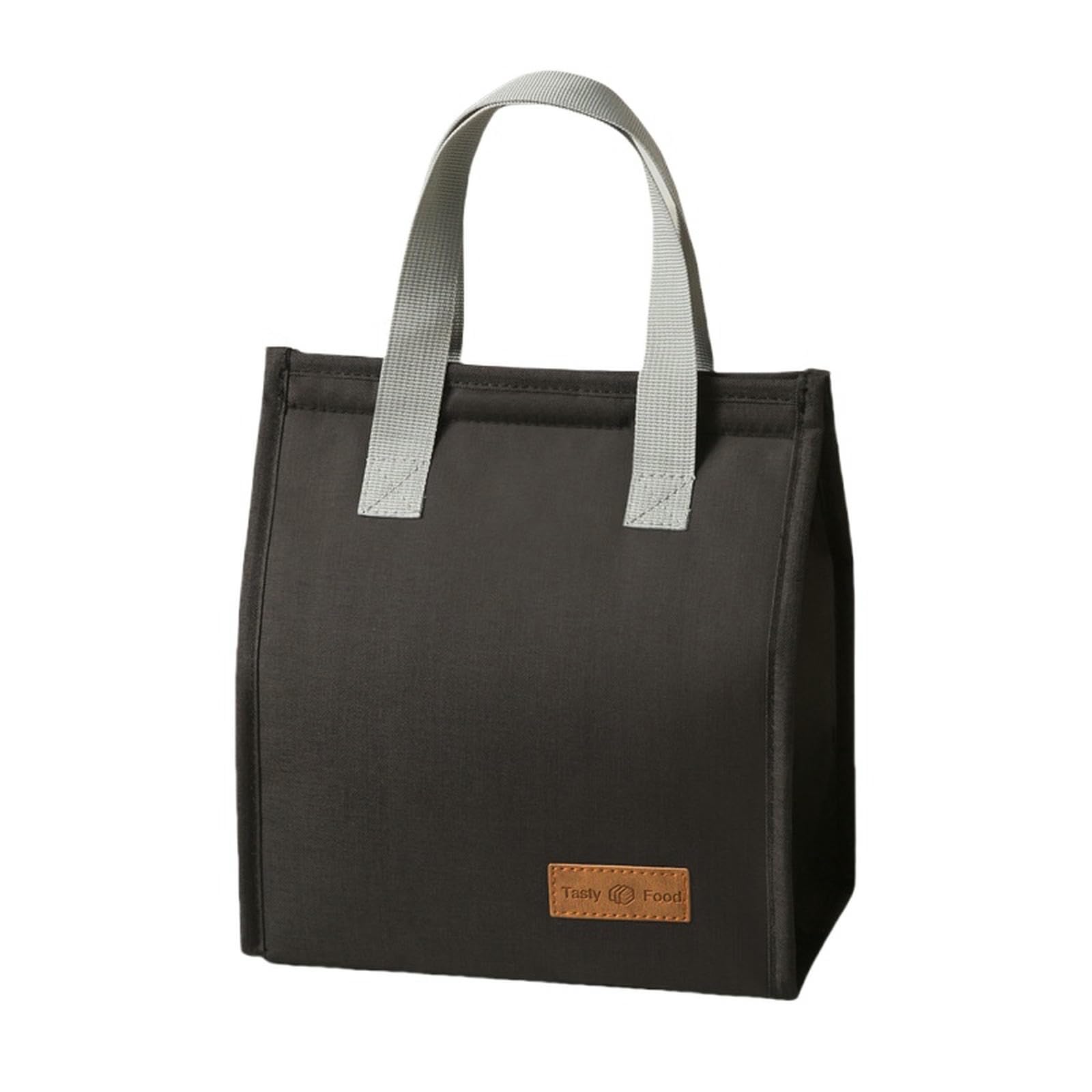 HZHYMBD Women'S Lunch Bag, Vertical Insulated Box Large Capacity Bag-black