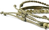 Vista 339 de Handmade Natural Stone Beaded Healing Bracelet Gift for Men Adjustable Rope String Bracelet
