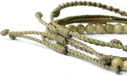 Miniatura 339 de Handmade Natural Stone Beaded Healing Bracelet Gift for Men Adjustable Rope String Bracelet