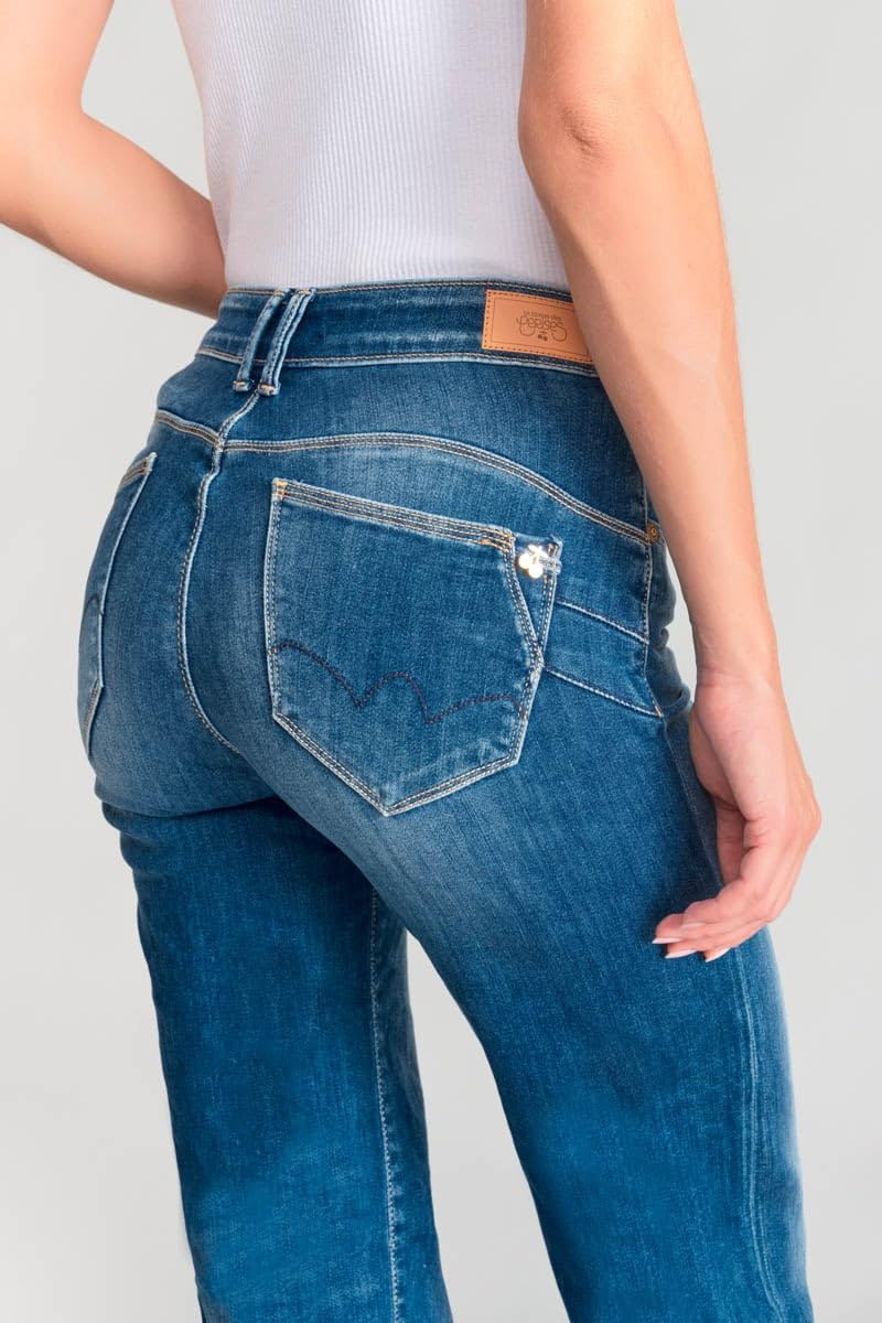 Le Temps des Cerises Jeans Pulp Flare Barcy Bleu Moyen Push up