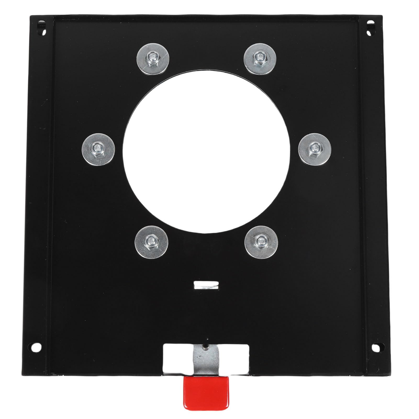Drfeify Base Giratoria del Asiento Base Giratoria del Asiento de Acero Al Carbono Rotación hacia Adelante y Atrás de 360 ​​grados Recubrimiento en Polvo Negro con Herrajes para Asientos del