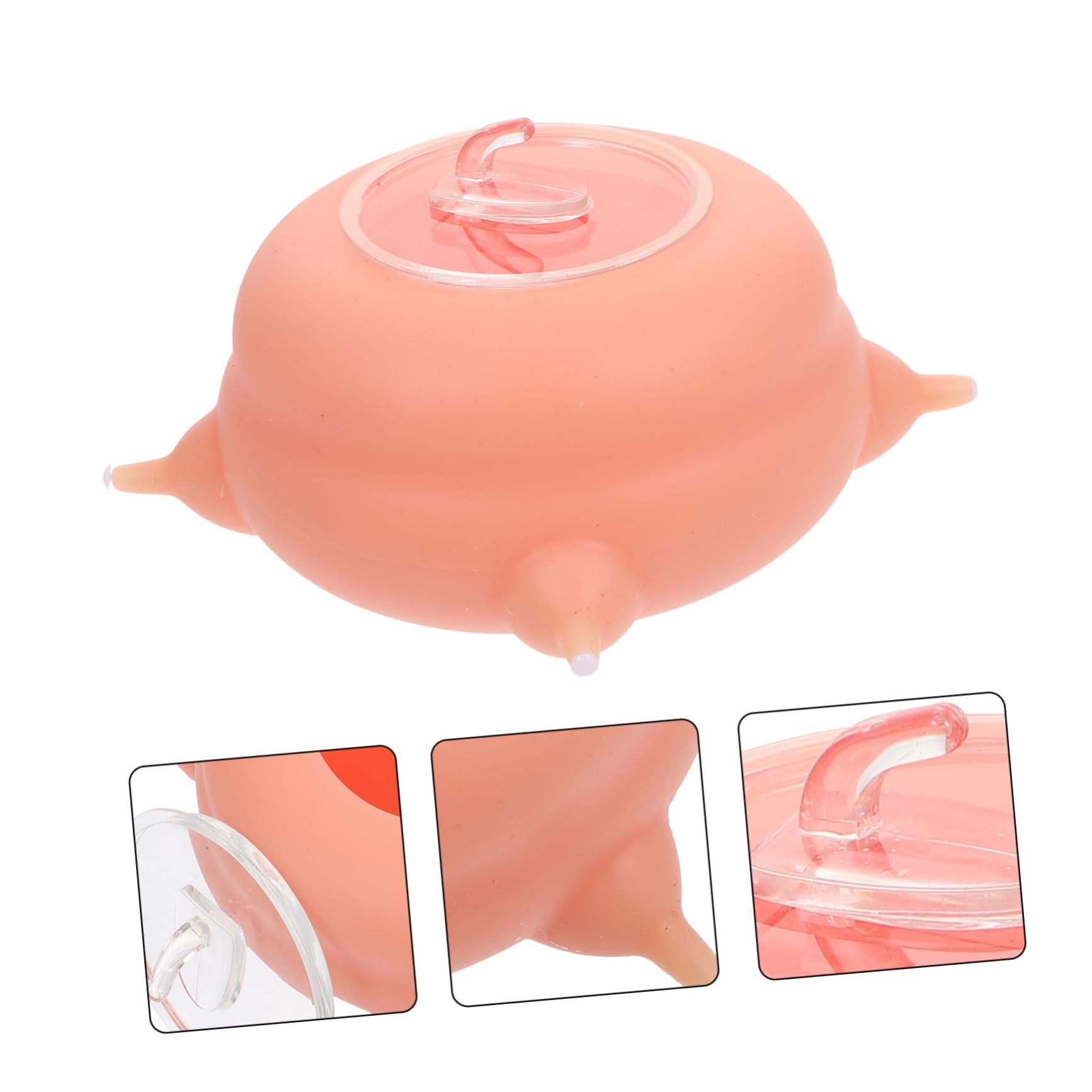 ibasenice Biberon per Cuccioli e Gattini in Silicone, Rosa, Resistente alle Alte Temperature, Facile da Pulire, per L’Alimentazione di Piccoli Animali