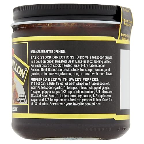 Miniatura 7 de Better Than Bouillon Base de carne asada, hecha con carne de res asada sazonada, base mezclable para mayor sabor, 38 porciones por frasco, 8 onzas