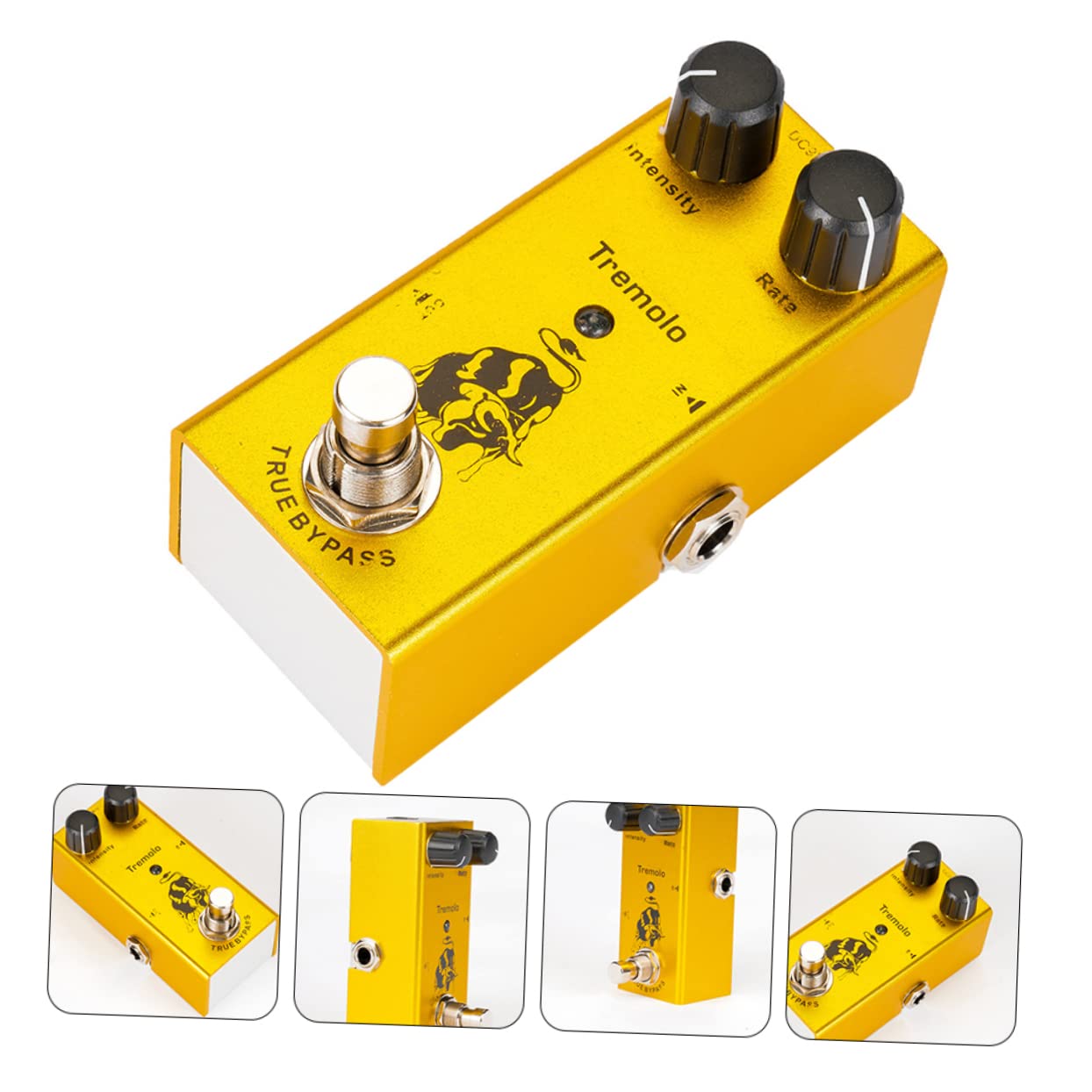 Kisangel Tremolo Gitarreneffektpedal mit Rate Control Legierunggehäuse und True Bypass für Klassische Röhrenverstärkersimulation für Gitarren