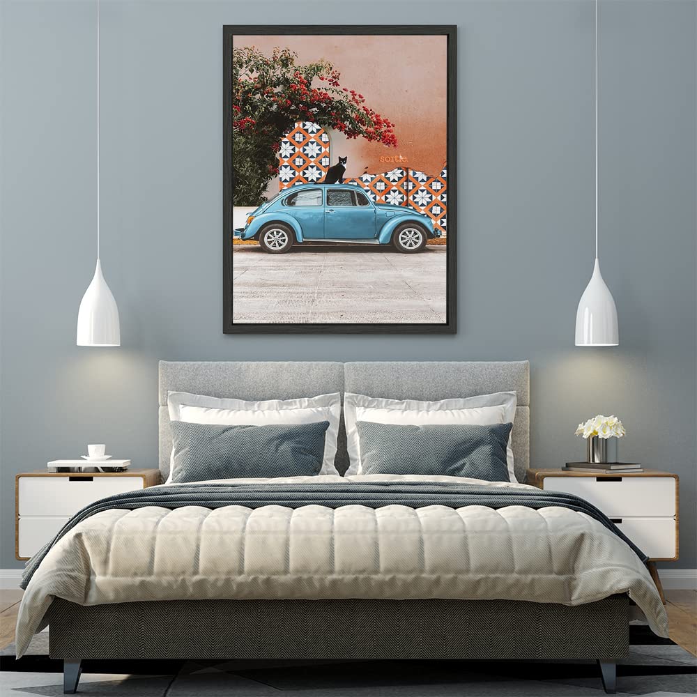 XtremeSkins Black Floater Framed Canvas - Wall Decor for Living Room, Bedroom, Office, Hotels, Drawing Room (45in X 60in) - Sortie