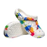 Tie-dye Womens Clogs Lightweight Slip-on Garden Shoes Cheap Slippers/Sandals/Water Shoes