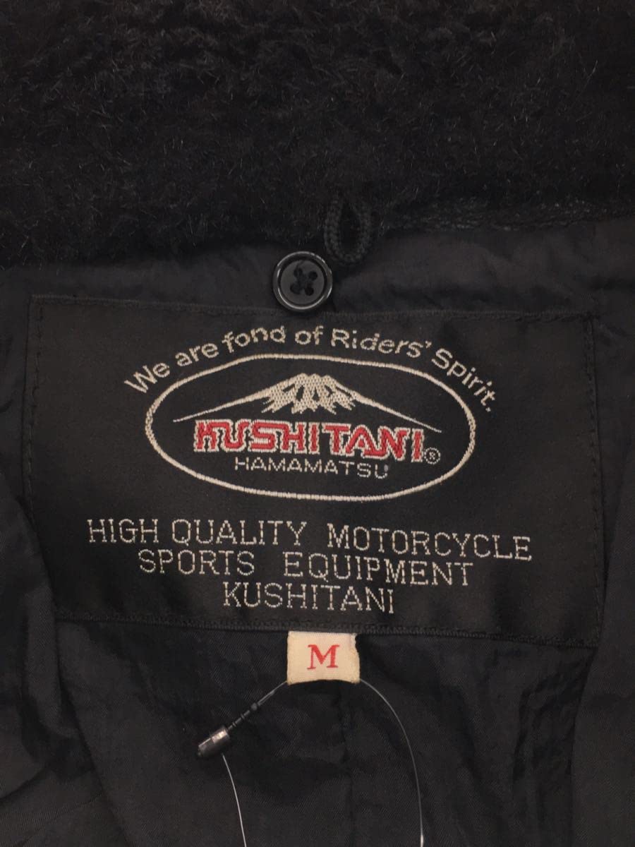 Amazon.co.jp: KUSHITANI レザージャケット ブルゾン M 牛革 BLK 無地