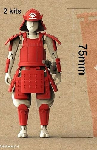 Miniatura 4 de Suyata SANNSHIROU de The Sengoku-KUMIGASIRA con armadura roja - Kit de construcción de modelos de plástico # SNS-003