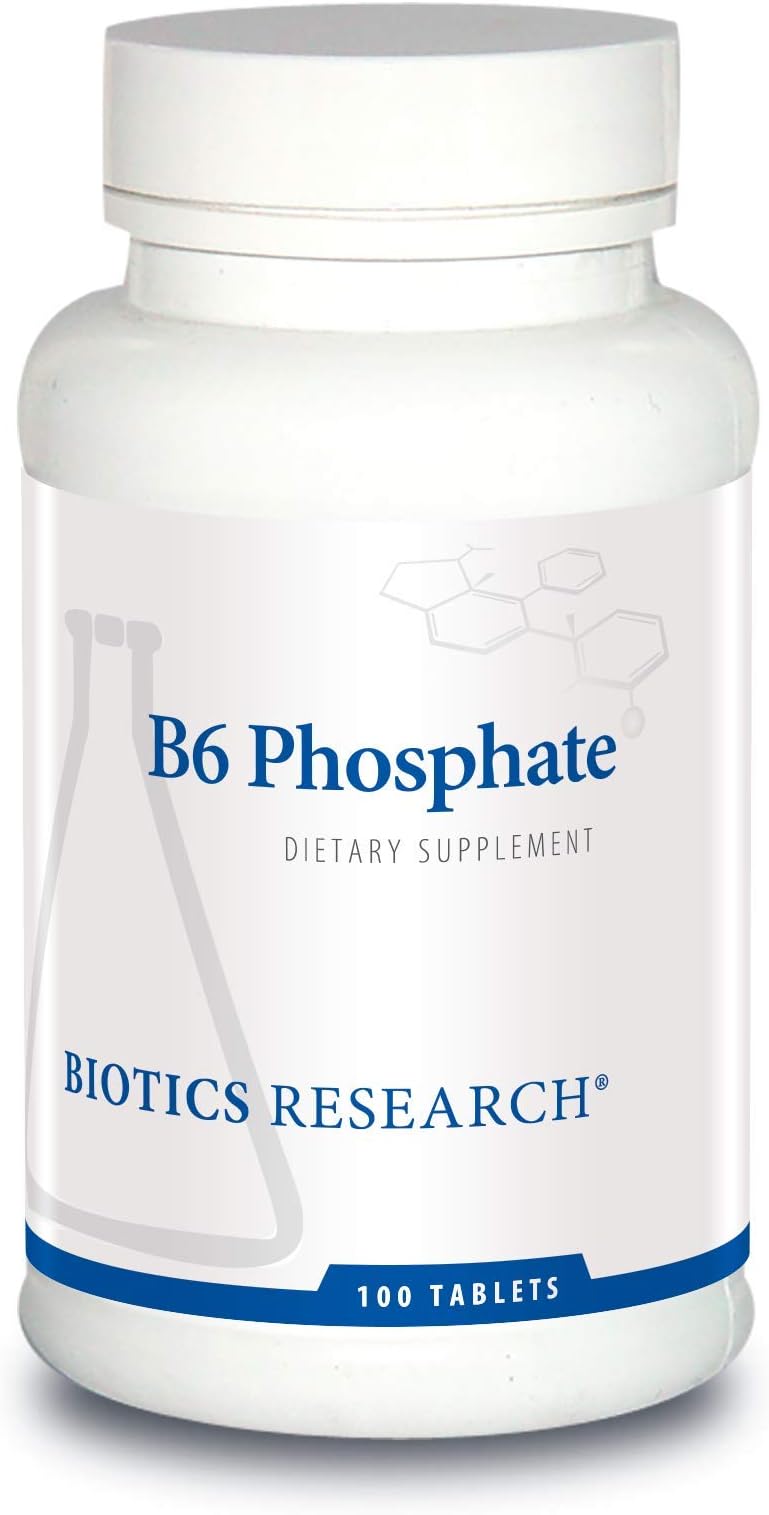 Biotics Research B6 Phosphate Biologically Active Form of Vitamin B6 (pyridoxal-5-phosphate), Supports Immune Function, Metabolism, Cardiovascular Health 100 Tablets