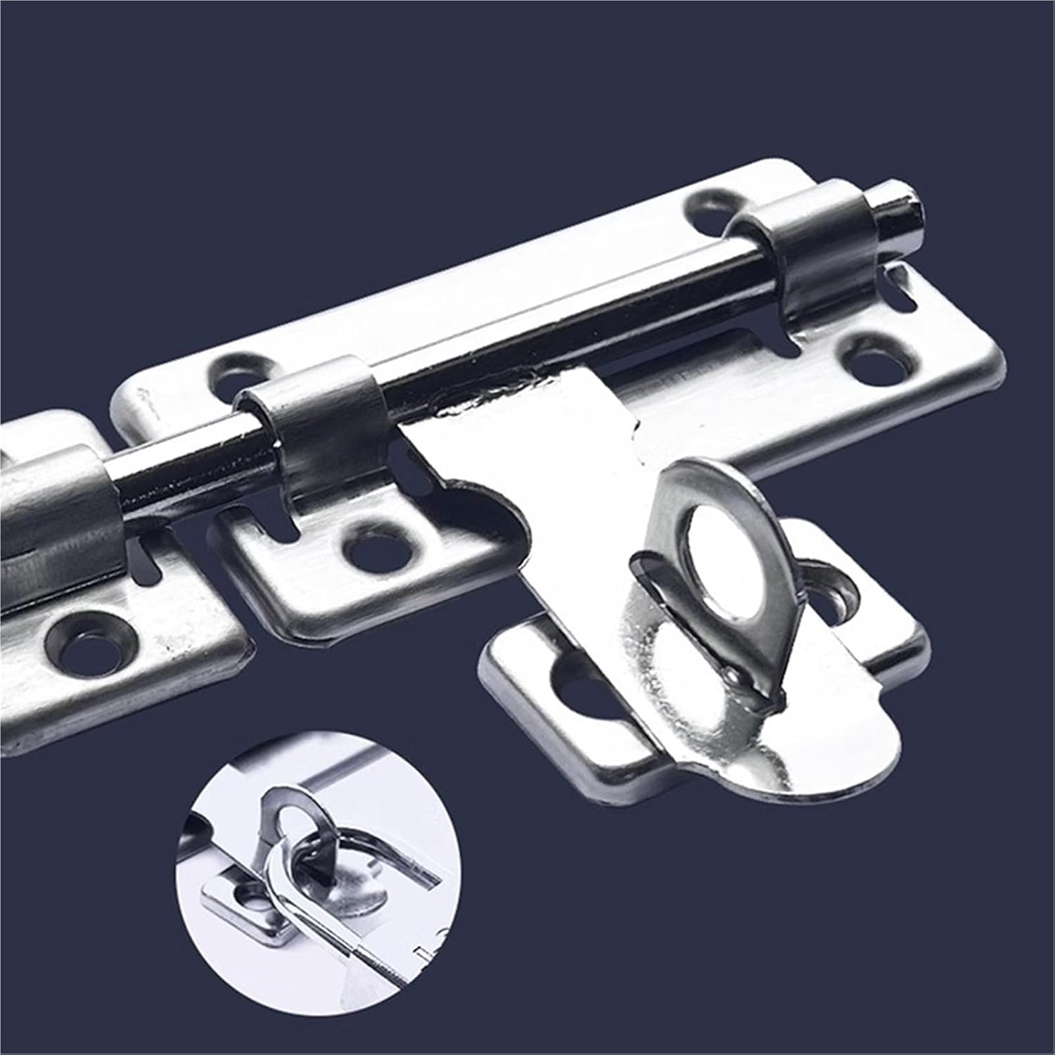 Sliding bolt door latch, Stainless Steel Slide Bolt Gate Latch Silver Multiple Sizes(4.32inch)