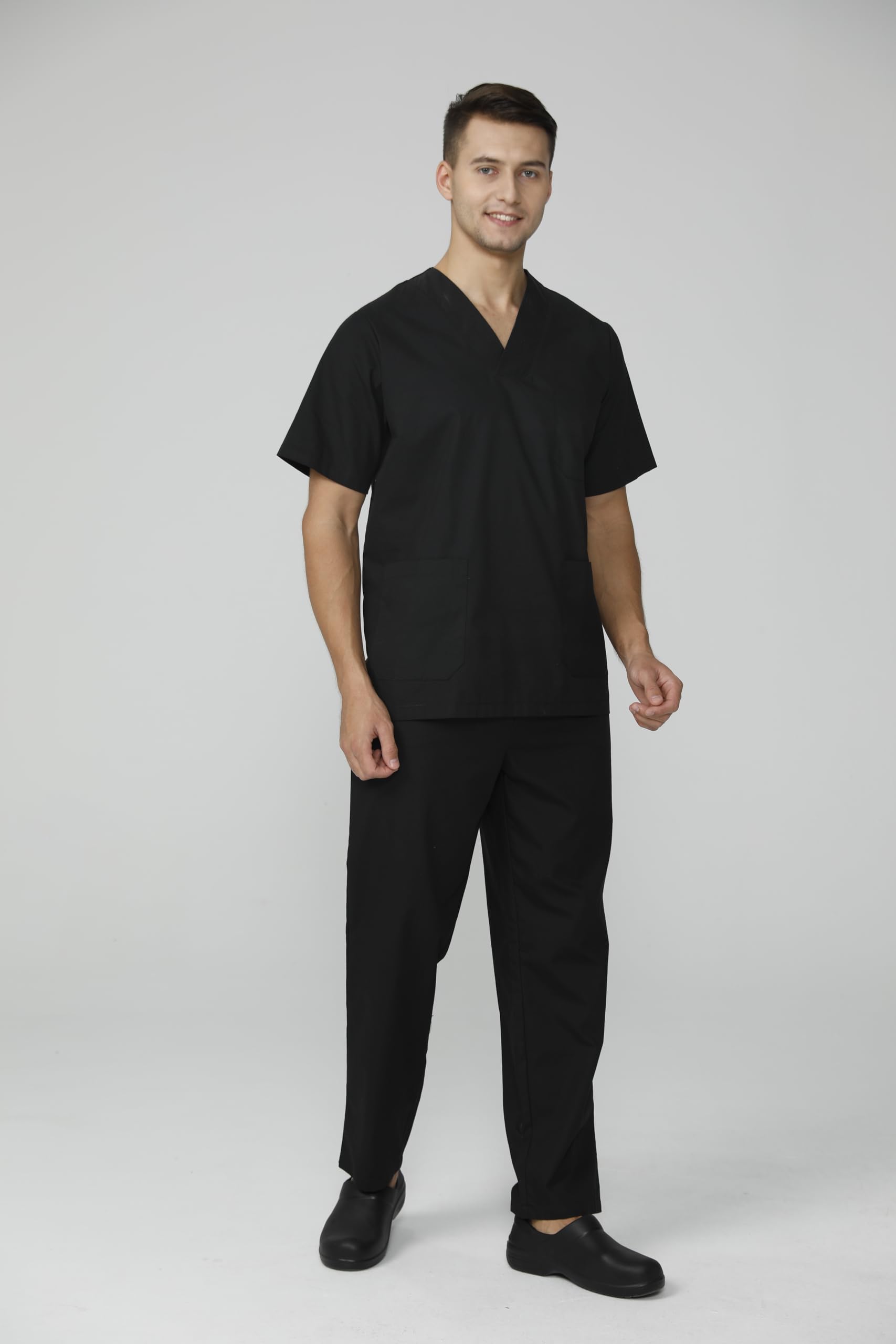 Victory Uniforme Sanitario Unisex Pijama Médico Conjunto Ropa Trabajo Enfermera Limpieza Estética Casaca Y Pantalón Cintura Bolsillos Lavable Comodo Auxiliar De Enfermería - Serie 817&8312