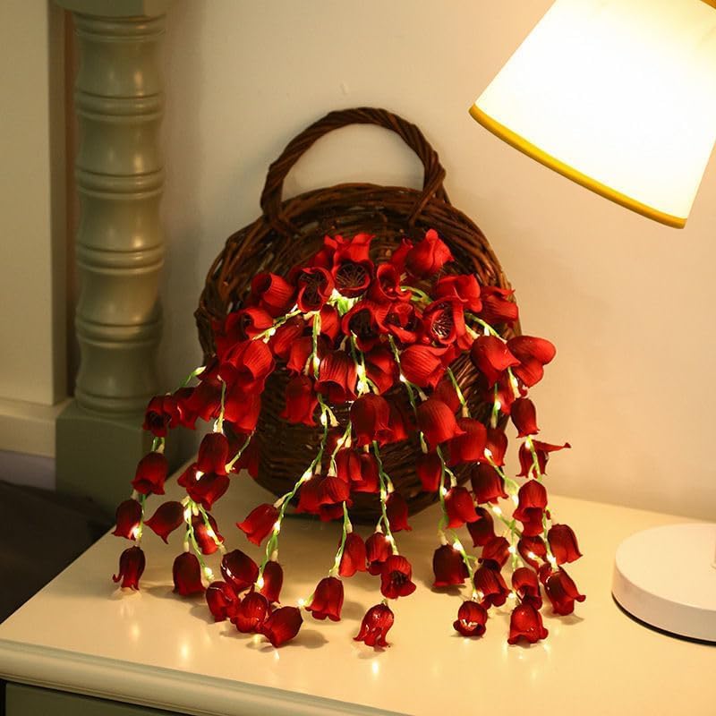 Bouquet de lys artificiels LED idée cadeau fête des mères et anniversaire maman